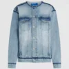Kragenlose Jeansjacke Kragenlose Jeansjacke