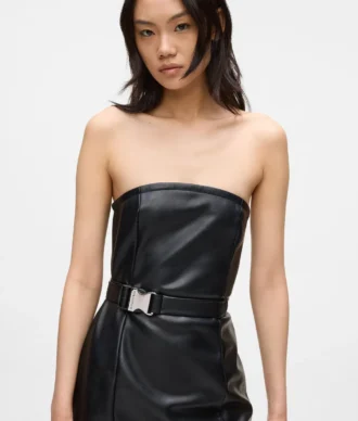 Kunstlederkleid