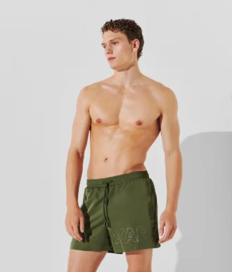 KURZE BOARDSHORTS MIT METALLIC-LOGO KURZE BOARDSHORTS MIT METALLIC-LOGO