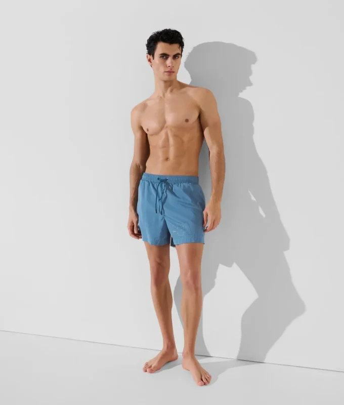 KURZE BOARDSHORTS MIT METALLIC-LOGO KURZE BOARDSHORTS MIT METALLIC-LOGO