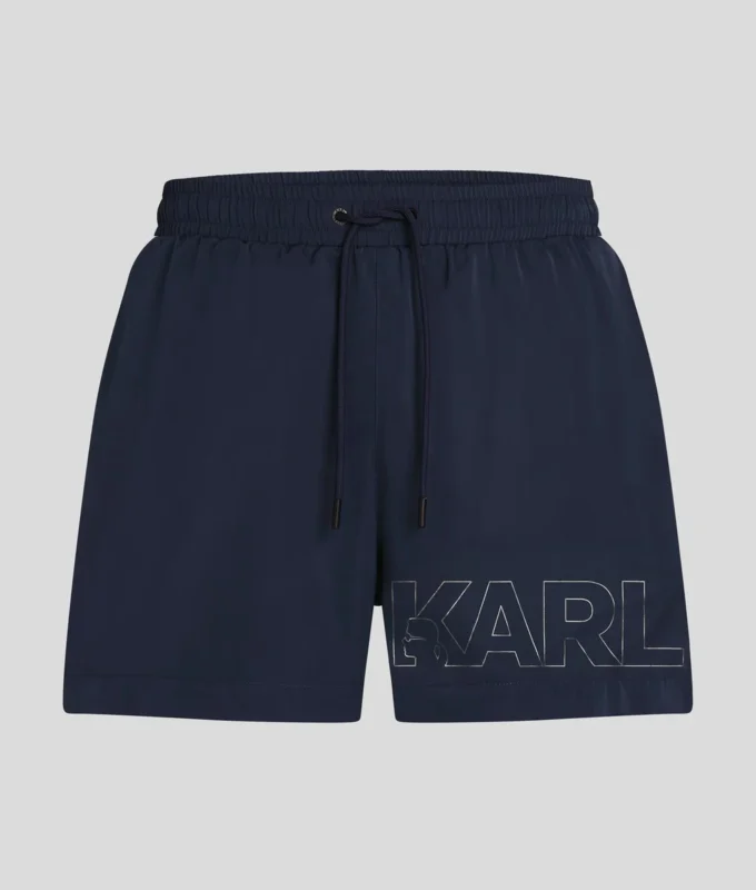 KURZE BOARDSHORTS MIT METALLIC-LOGO KURZE BOARDSHORTS MIT METALLIC-LOGO