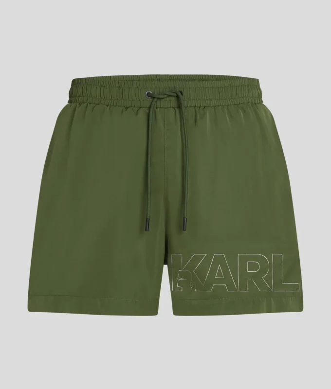 KURZE BOARDSHORTS MIT METALLIC-LOGO KURZE BOARDSHORTS MIT METALLIC-LOGO