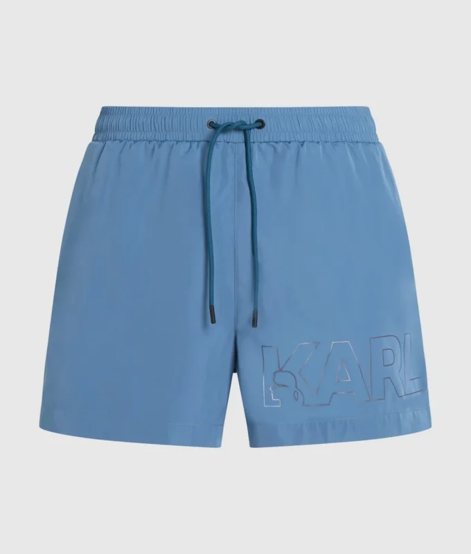 KURZE BOARDSHORTS MIT METALLIC-LOGO KURZE BOARDSHORTS MIT METALLIC-LOGO