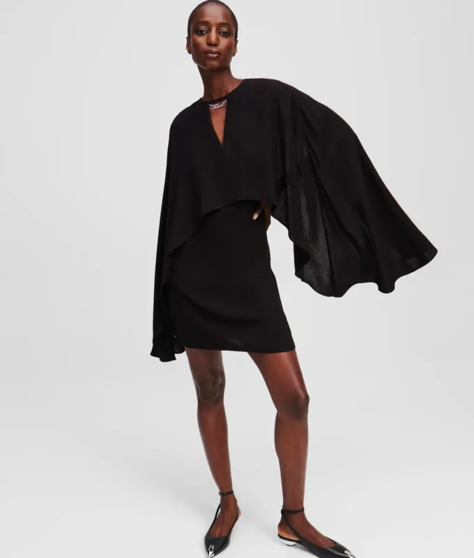 KURZES CAPE-KLEID