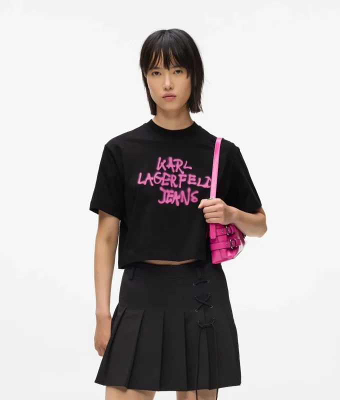 Kurzes Graffiti-T-Shirt
