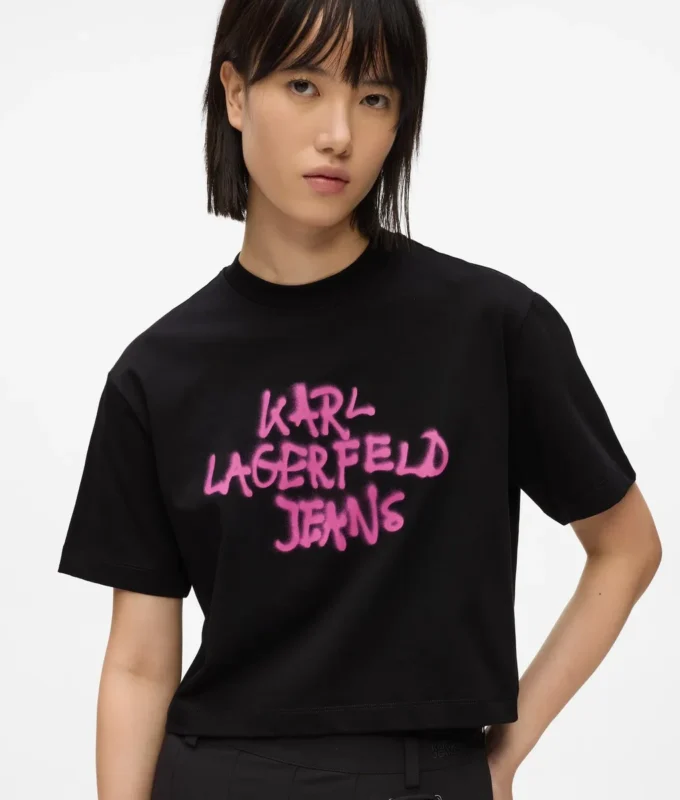 Kurzes Graffiti-T-Shirt