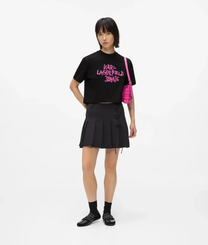 Kurzes Graffiti-T-Shirt