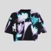 KURZES T-SHIRT MIT BLUMENMUSTER