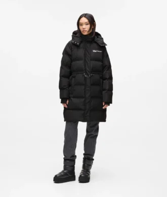 Lange Daunenjacke
