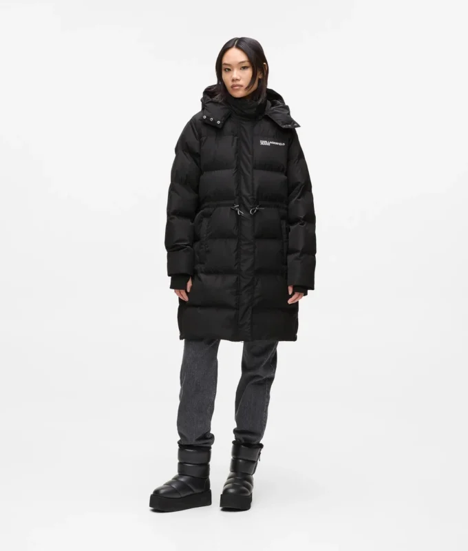 Lange Daunenjacke