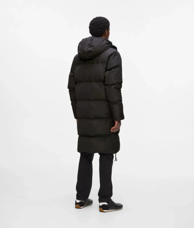 Lange Daunenjacke