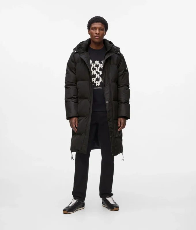 Lange Daunenjacke