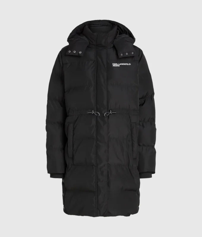 Lange Daunenjacke