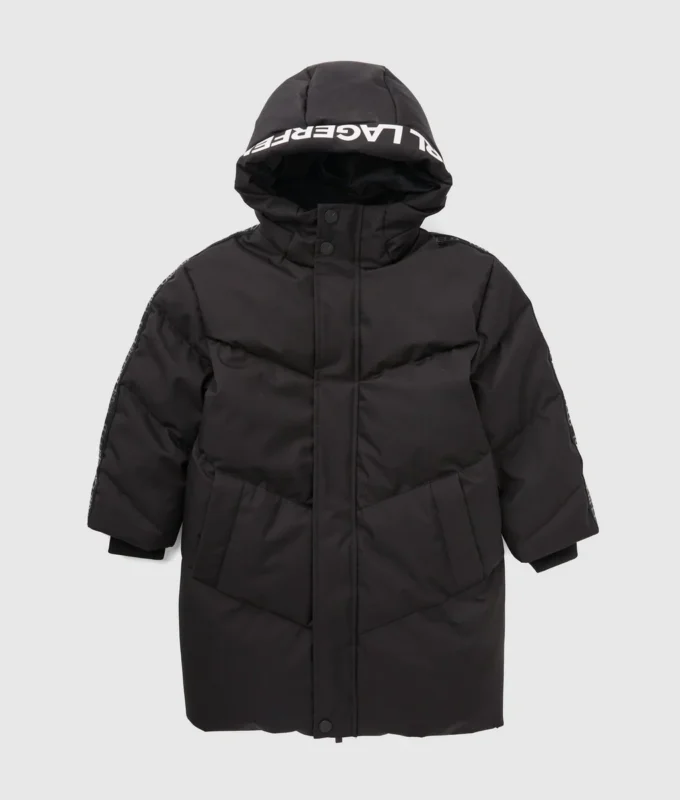 Lange Daunenjacke für Jungen