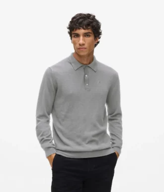 Langärmeliges Poloshirt