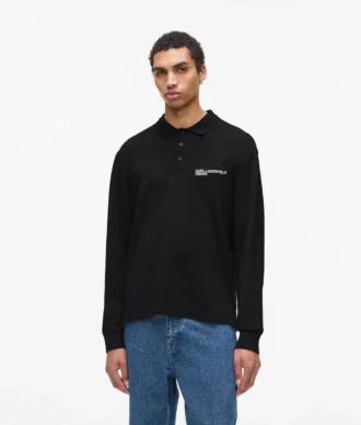 Langärmliges Poloshirt