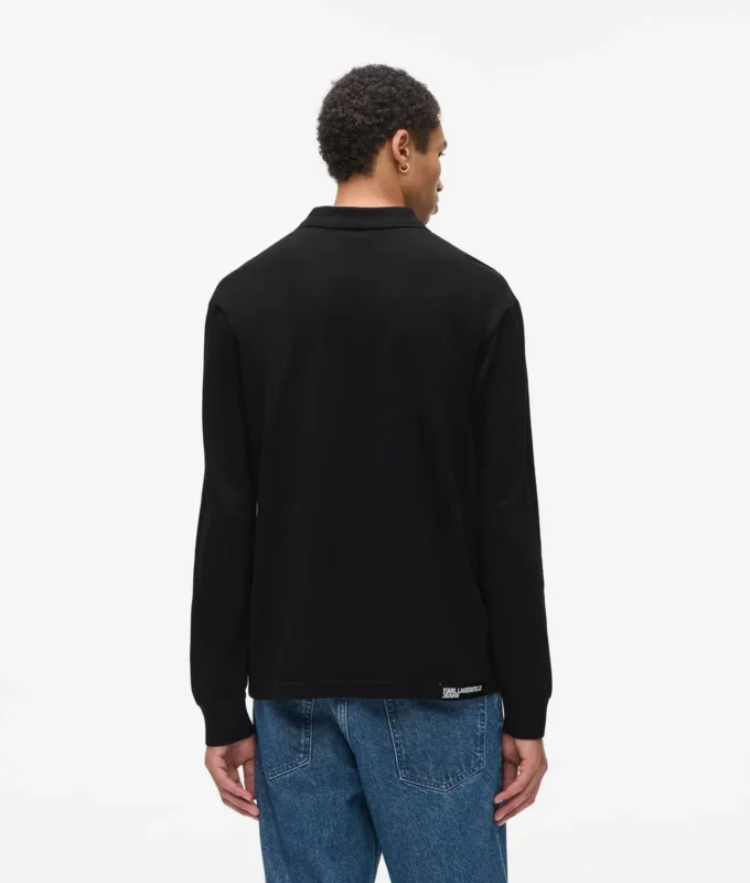 Langärmliges Poloshirt