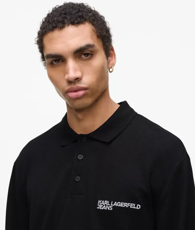 Langärmliges Poloshirt