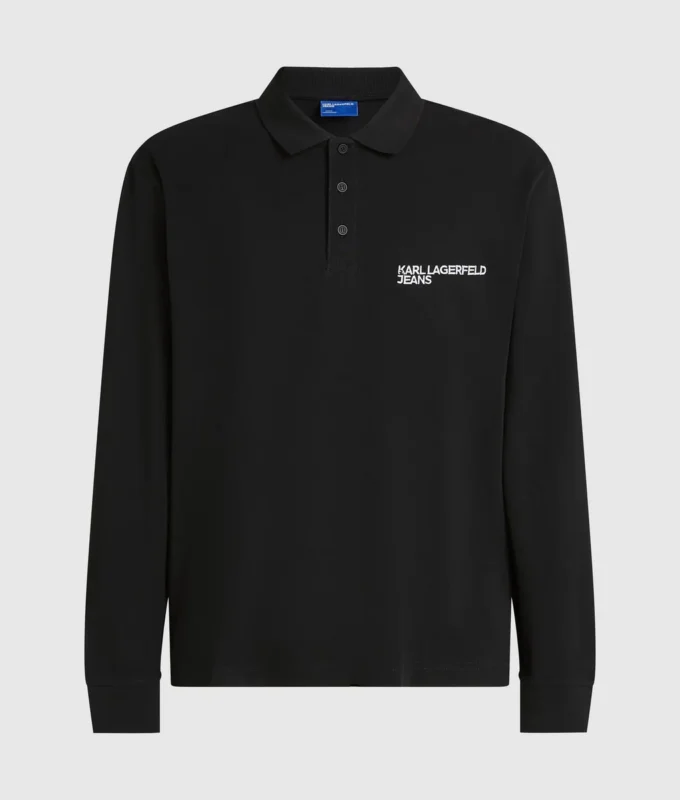 Langärmliges Poloshirt