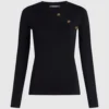 Langärmliges T-Shirt mit Knopfdetail