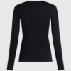 Langärmliges T-Shirt mit Knopfdetail