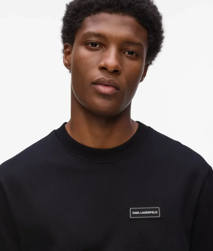Langärmliges T-Shirt mit Logo-Patch