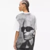 Locker geschnittenes T-Shirt mit Karl-Print