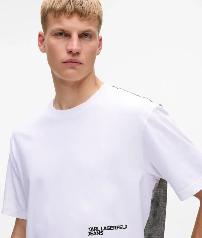 Locker geschnittenes T-Shirt mit Karl-Print