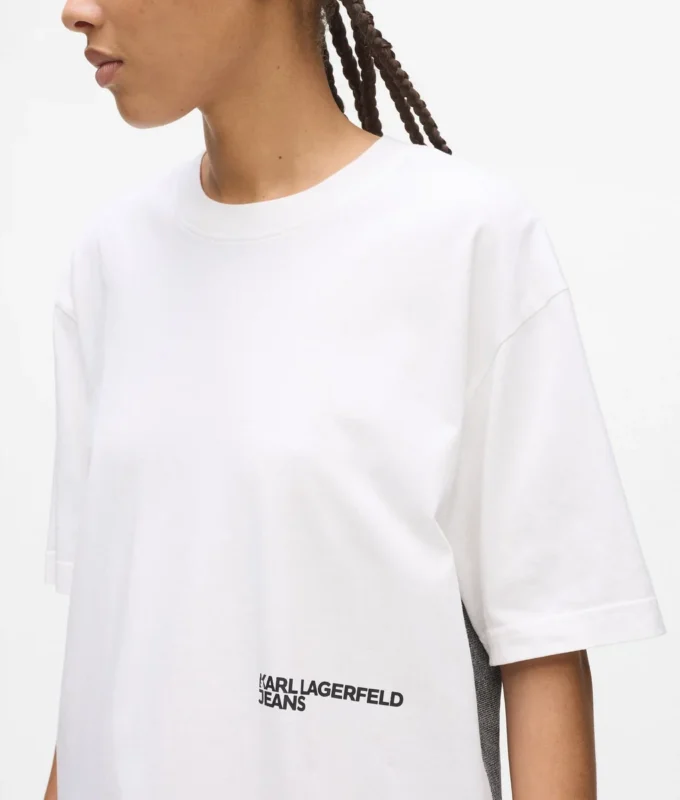 Locker geschnittenes T-Shirt mit Karl-Print