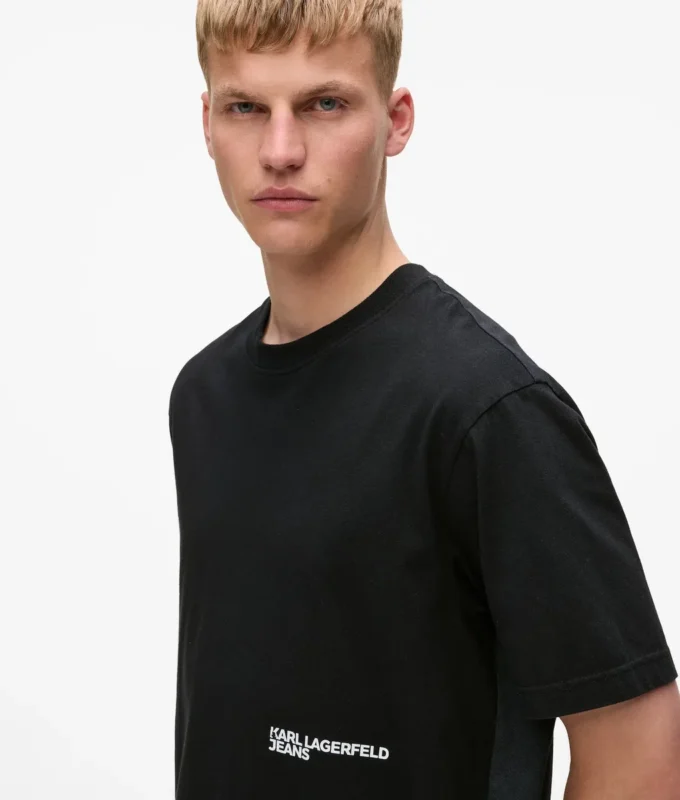 Locker geschnittenes T-Shirt mit Karl-Print