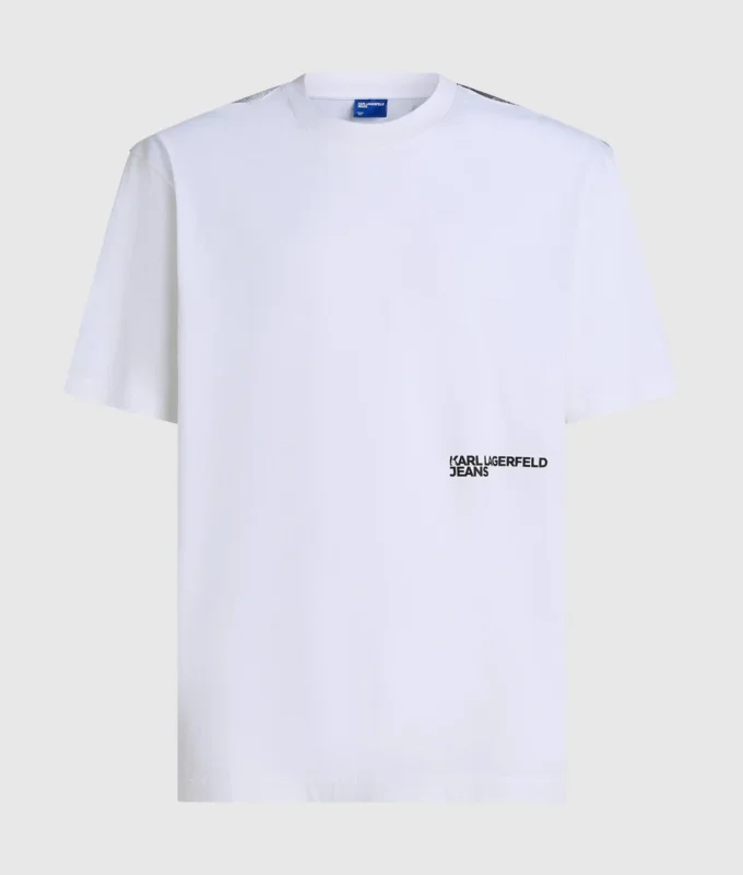 Locker geschnittenes T-Shirt mit Karl-Print