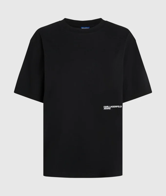 Locker geschnittenes T-Shirt mit Karl-Print