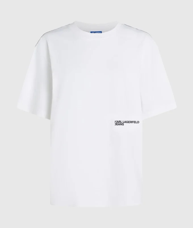Locker geschnittenes T-Shirt mit Karl-Print