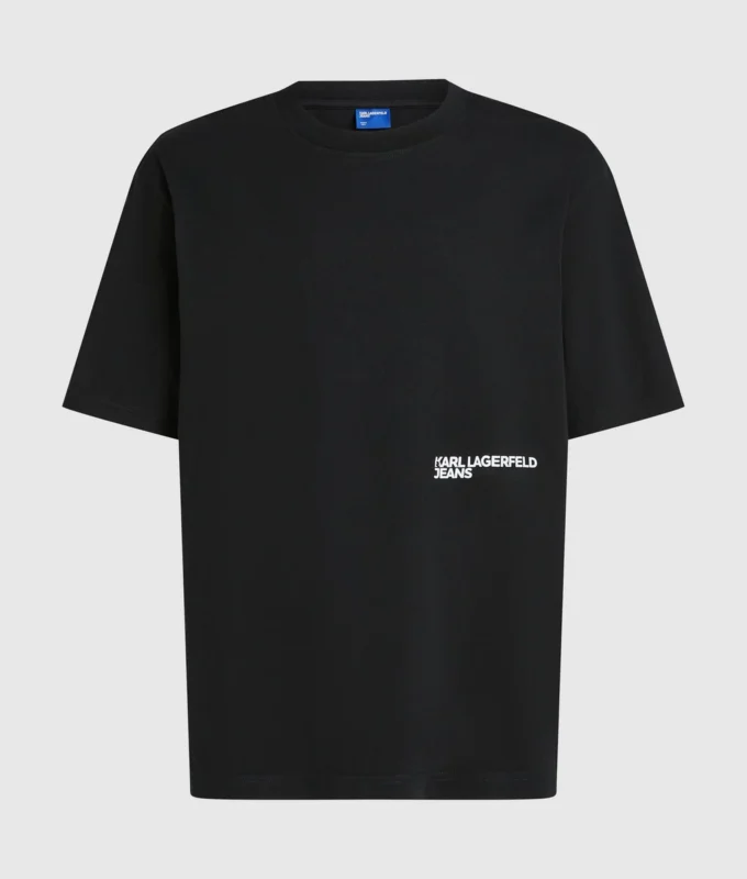 Locker geschnittenes T-Shirt mit Karl-Print
