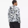 Locker sitzender Hoodie mit durchgehendem Monogramm Locker sitzender Hoodie mit durchgehendem Monogramm