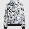 Locker sitzender Hoodie mit durchgehendem Monogramm Locker sitzender Hoodie mit durchgehendem Monogramm