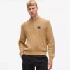 Locker sitzender Pullover mit halbem Reißverschluss Locker sitzender Pullover mit halbem Reißverschluss