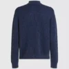 Locker sitzender Pullover mit halbem Reißverschluss Locker sitzender Pullover mit halbem Reißverschluss