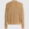 Locker sitzender Pullover mit halbem Reißverschluss Locker sitzender Pullover mit halbem Reißverschluss