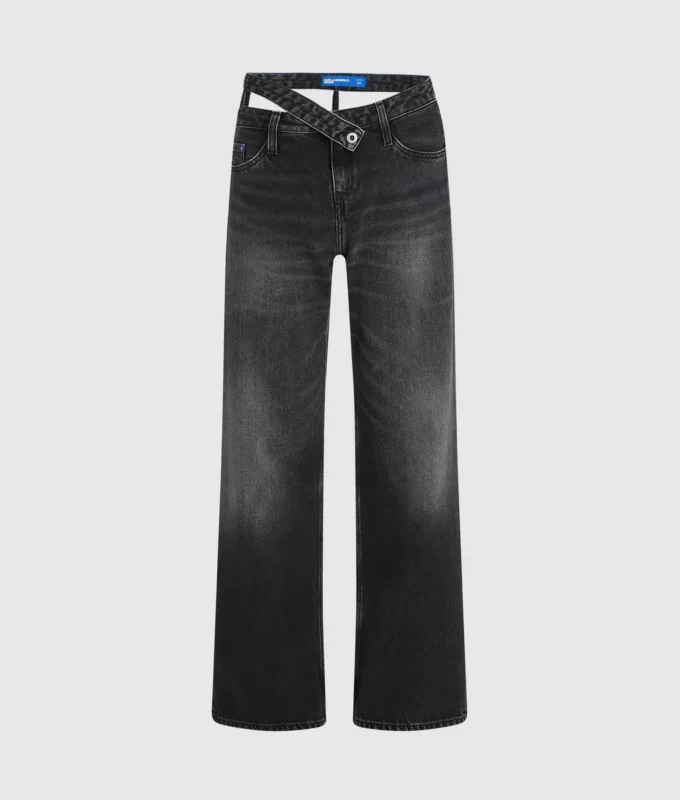 Lockere Jeans mit Cutout-Taille Lockere Jeans mit Cutout-Taille