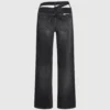 Lockere Jeans mit Cutout-Taille Lockere Jeans mit Cutout-Taille