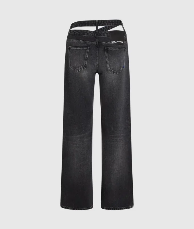 Lockere Jeans mit Cutout-Taille Lockere Jeans mit Cutout-Taille