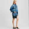 LOCKERE JEANSJACKE MIT FRANSEN