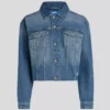 LOCKERE JEANSJACKE MIT FRANSEN