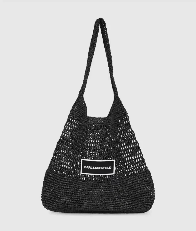 LOGO CROCHET BEACH BAG LOGO CROCHET BEACH BAG