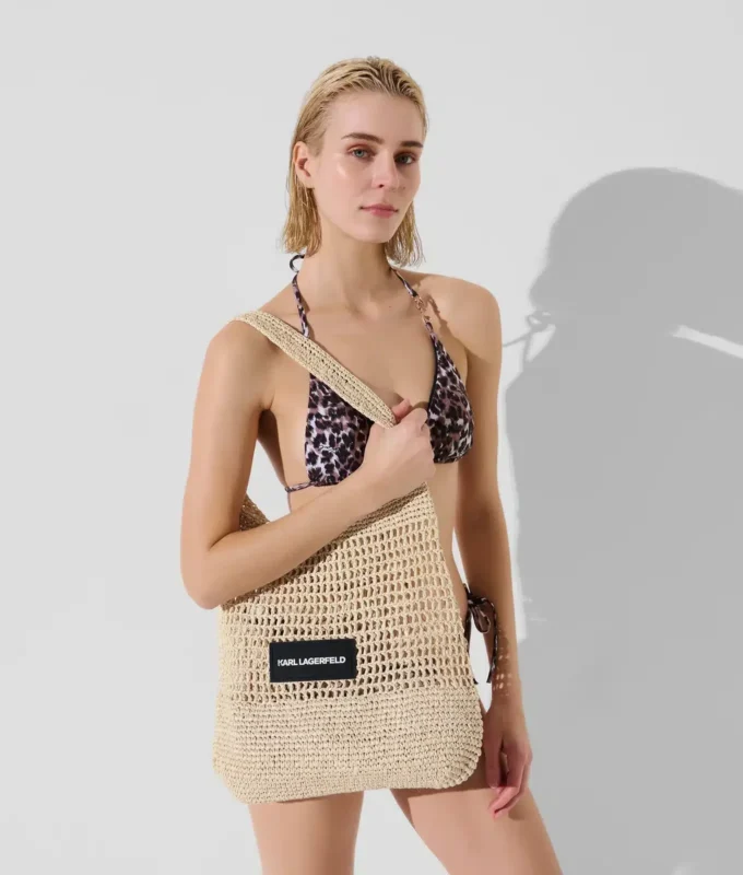 LOGO CROCHET BEACH BAG LOGO CROCHET BEACH BAG