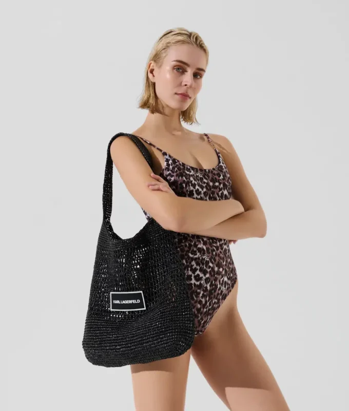 LOGO CROCHET BEACH BAG LOGO CROCHET BEACH BAG