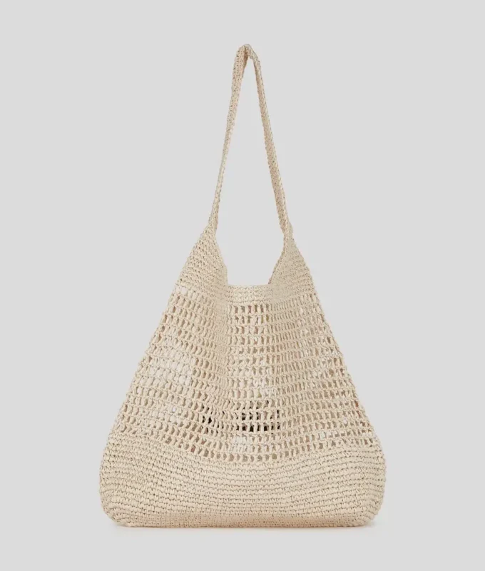 LOGO CROCHET BEACH BAG LOGO CROCHET BEACH BAG