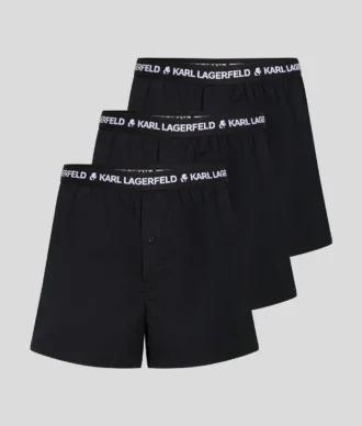LOGO-GEWEBTE BOXERSHORTS – 3ER-PACK
