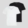 LOGO-T-SHIRT MIT V-AUSSCHNITT – 2ER-PACK